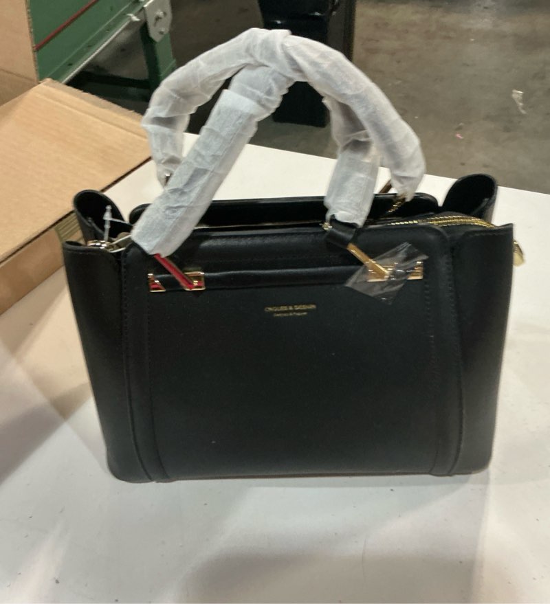 Condition photo showing New/Like New for cnoles handbags for women fashion leather tote shoulder bags satchel purse colo;black