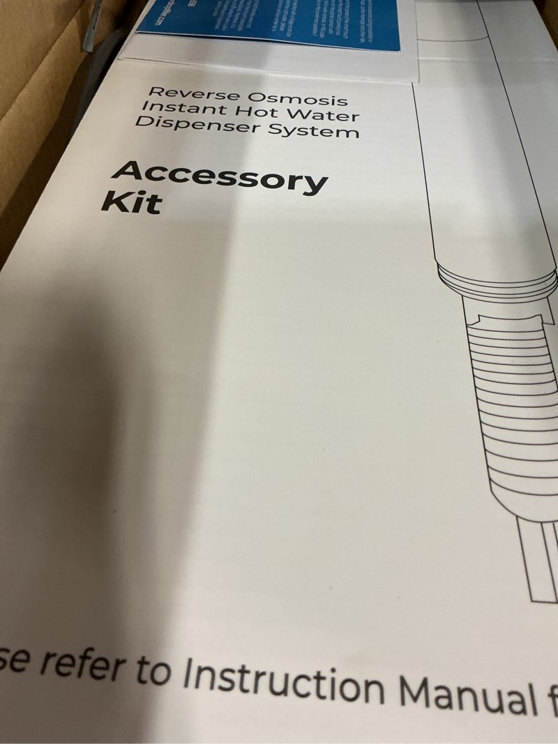 Condition photo showing Good Condition for waterdrop kj600 reverse osmosis system, instant hot water dispenser, 600 gpd, reduce pfas, tankless, 2:1 pure to drain, under sink, tds reduction, smart faucet, hot and cold water dispenser faucet pearl white 600 gallon