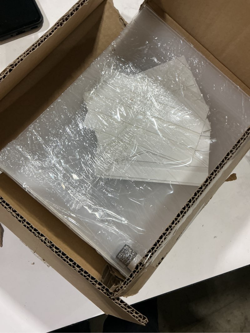 Condition photo showing Good Condition for ehwine 10 pack 8.5x11 wall mount acrylic sign holder, wall signs photo menu flyer display holders, plastic clear acrylic frames for office home hotel business store (with adhesive tape) vertical 10 pack 8.5x11 inch