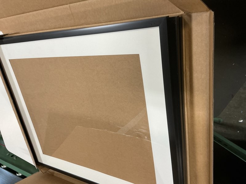 Condition photo showing Good Condition for fxojyvo 20x24 picture frame set of 3, display poster 16x20 with mat or 20 x 24 without mat, light weight and high transparent 20 by 24 frame for wall - 3 pack/black/20 x24 3 20x24