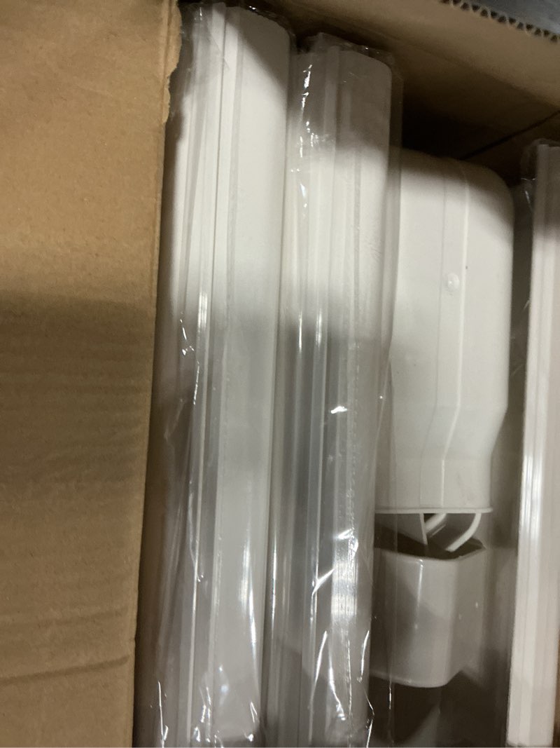 Condition photo showing New/Like New for mini split line set covers, 4" 7.5 ft ac line hide cover kits for outdoor | diy decorative, pvc minisplit lineset cover, paintable, ductless pipe kit for central air conditioner, hvac, heat pump