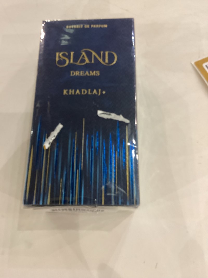 Condition photo showing Good Condition for Khadlaj Island Dreams – Fruity, Floral, Woody, Musky – Extrait de Parfum Long-Lasting Fragrance for Unisex, 3.4 Ounce