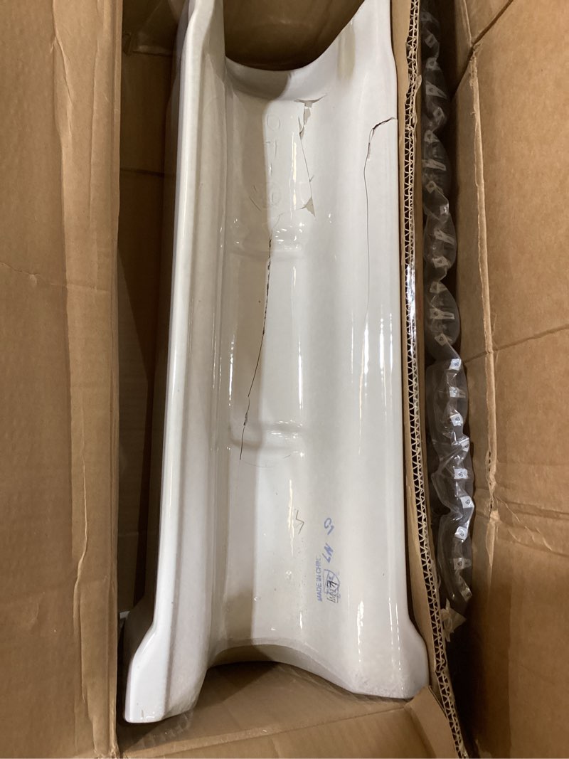 Condition photo showing As Is for proflo pf1011 bathroom sink pedestal only for pf1410 - white 8.7x10.5 inches white