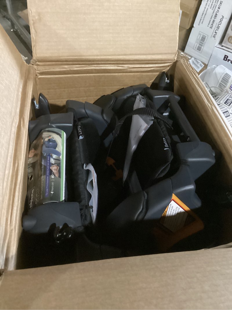 Condition photo showing Good Condition for chicco gofit cleartex plus backless booster car seat, latch attachment, quick-release latch removal, portable car booster seat for children at least 4 years old and 40-110 lbs, obsidian/black gofit cleartex plus obsidian/black