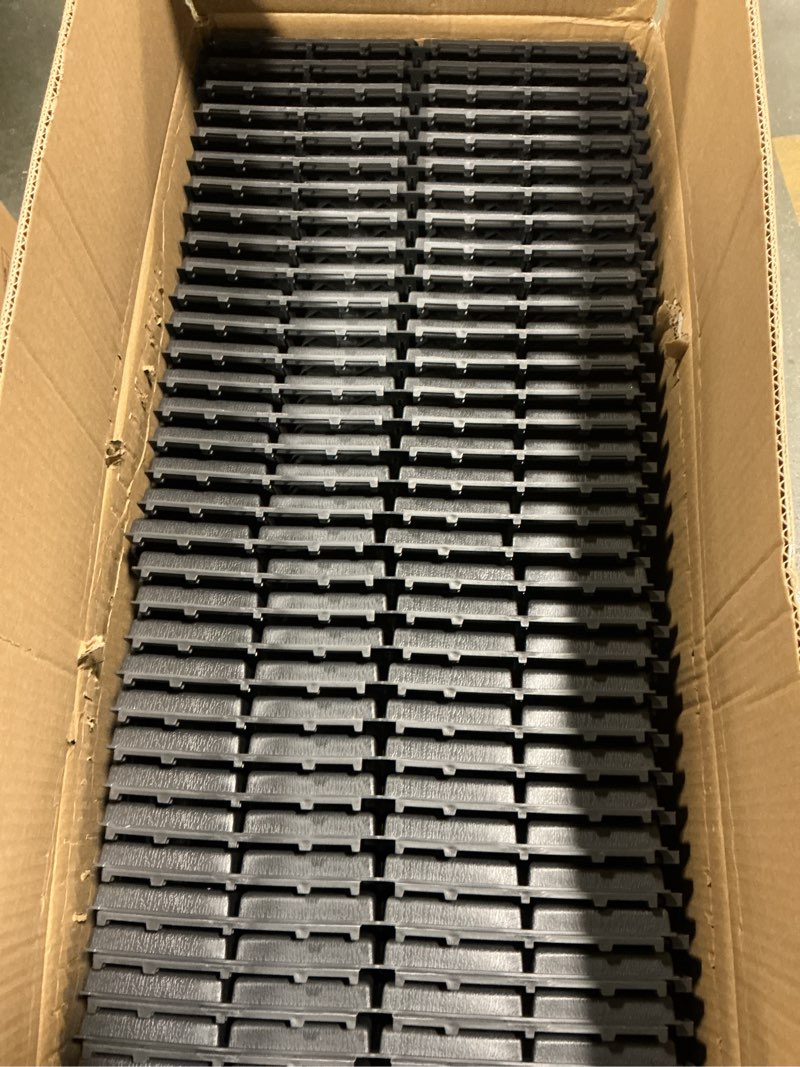 Condition photo showing Good Condition for 36 sq. ft Plastic Interlocking Deck Tiles, 36 Pack,12"x12" Waterproof Outdoor Flooring All Weather Use, Patio Floor Decking Tiles for Porch Poolside Balcony Backyard, Dark Grey 36 Grey