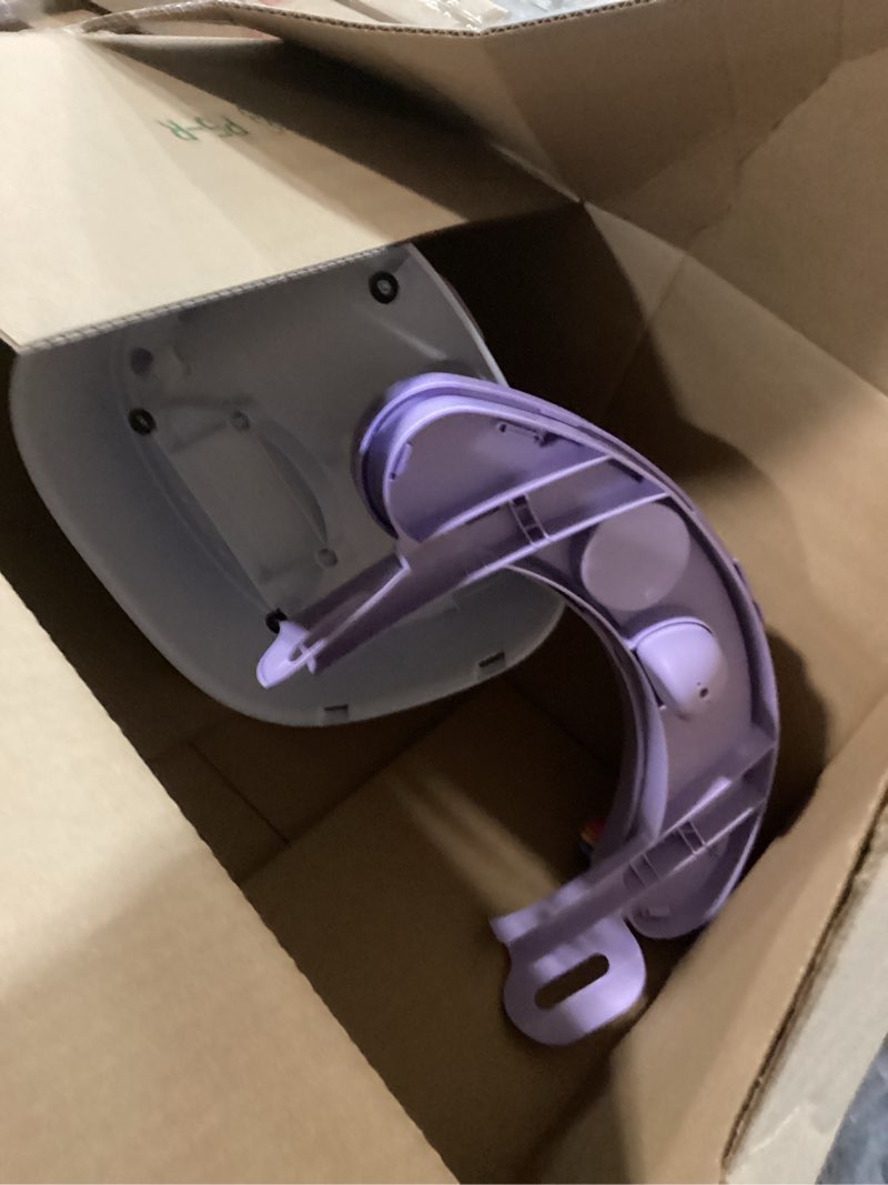 Condition photo showing As Is for Infantino Music & Lights 3-in-1 Discovery Seat & Booster, Toddler Booster Seat for Dining Table or Kitchen Chair, Baby Activity Center & Snack Tray, Lavender Lavender Seat