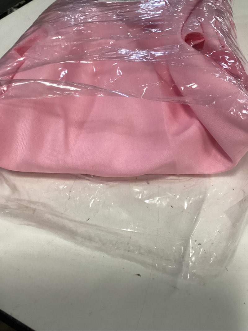Condition photo showing Good Condition for hiasan round tablecloth 120 inch - waterproof stain resistant spillproof polyester fabric table cloth for dining room kitchen party, pink 120" (round) pink