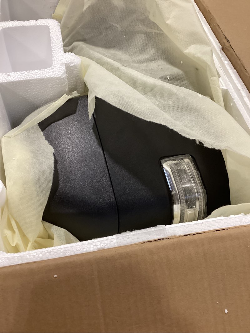 Condition photo showing As Is for Right Passenger Side Tow Mirror Fits for 2023 2024 Ford F250 F350 F450 F600 Support Power Glass Adjust Heated Manual Folding with Turn Signal Light Temperature Sensor BSM Signal Light