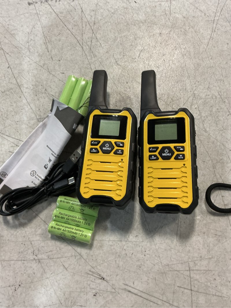 Condition photo showing Good Condition for wishouse k15 walkie talkies long range for adults, rechargeable two-way radios 2 pack, 2w frs, 22 ch