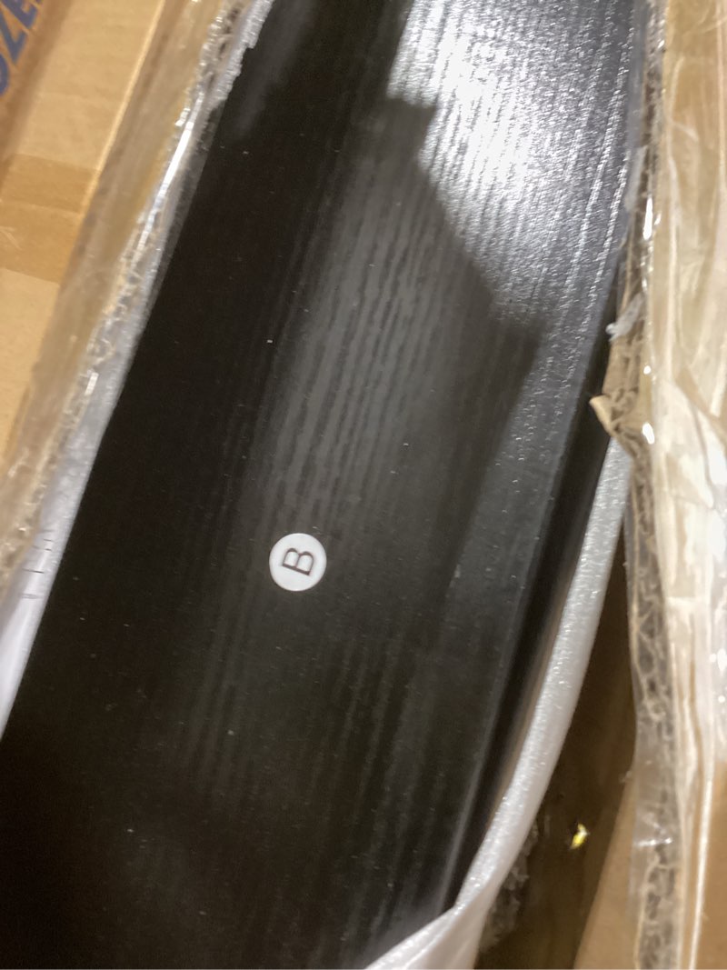 Condition photo showing Good Condition for MyLifeUNIT Over The Stove Shelf, 31.5" Wood Stove Top Shelf for Back of Gas Stove, Electric Stove or Curved Stove Spice Rack Shelf for Countertop, Black