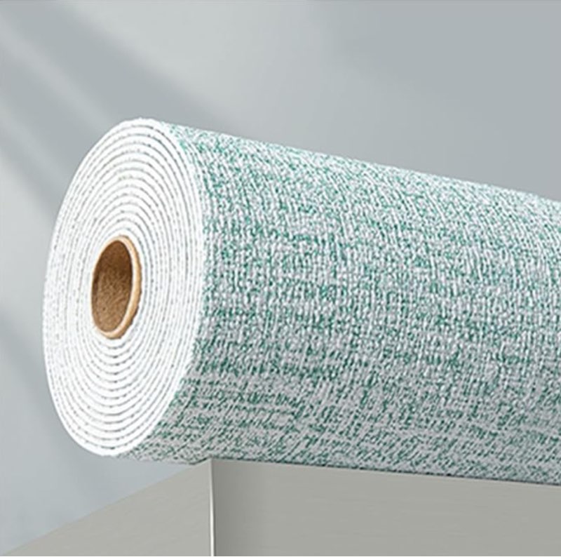 Peel Stick Wallpaper, Self Adhesive Upholstered Protection Contact Paper, Bedroom Living Room Kitchen Waterproof Wall Sticker Panels (Color : Green, Size : 0.5mX10m-1 roll)