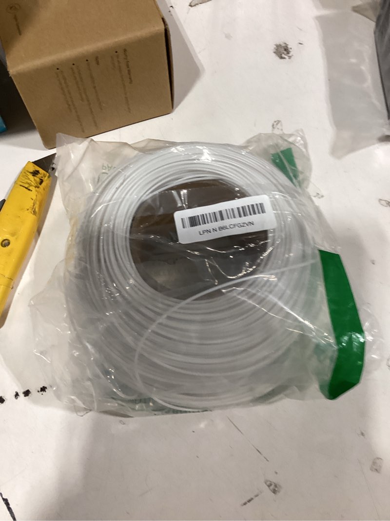 Condition photo showing Good Condition for Similar product not like stock photoKINGLAKE 66 Feet White Sturdy Plastic Coated Garden Wire 2mm Plant Twist Tie