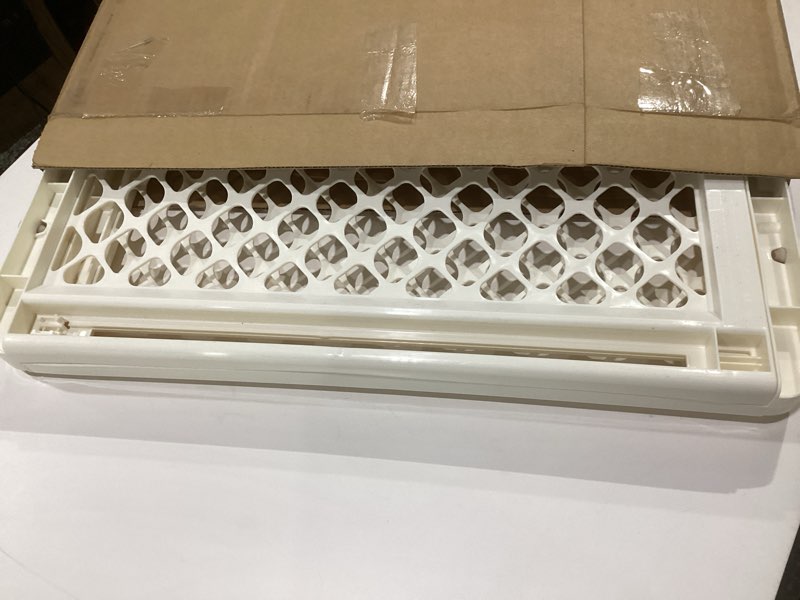 Condition photo showing As Is for toddleroo by north states - supergate ergo baby gate: plastic baby gate for stairs & doorways - adjustable indoor safety gate - made in usa - 26 to 42 inches wide - 26 inches tall - ivory
