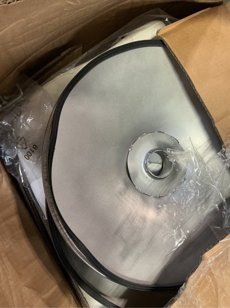 Condition photo showing As Is for sweetcrispy bar stools set of 2, armless pu leather adjustable swivel barstools, hydraulic kitchen counter height thickened seat cushion square island countertop chairs with back, white creamy white 2 pcs