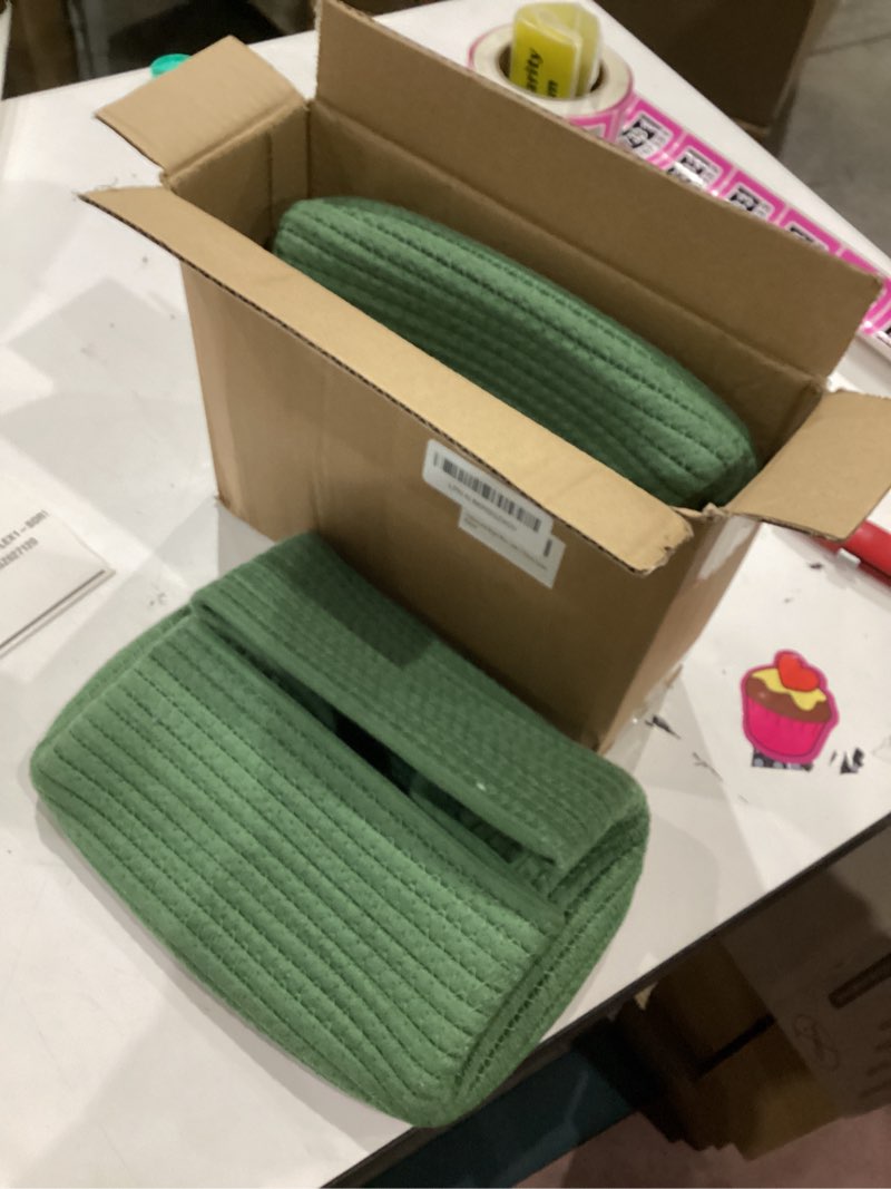 Condition photo showing Good Condition for cubesland cube shelf closet storage baskets bins set 2,woven basket for organizing/storage,long-lasting &skin-friendly toy storage basket bin,stylish room decor basket,cotton rope basket green green 2pcs-small basket