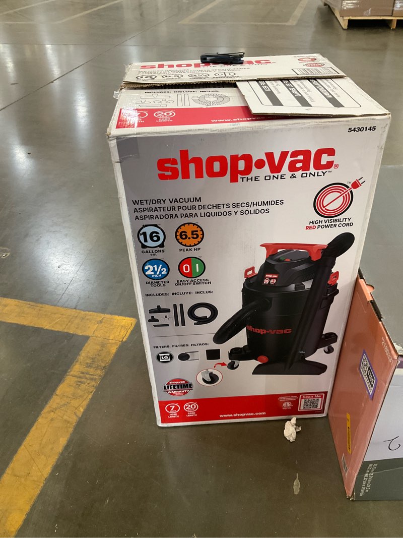 shop-vac 16-gallon wet/dry vacuum