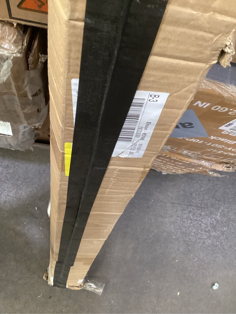Condition photo showing As Is for 6 foot x 1-inch round horizontal bar baluster for stair remodel- wrought iron hollow staircase metal spindles for indoor staircase-stair installation-matte black 3 pack ir-s-6-3 3