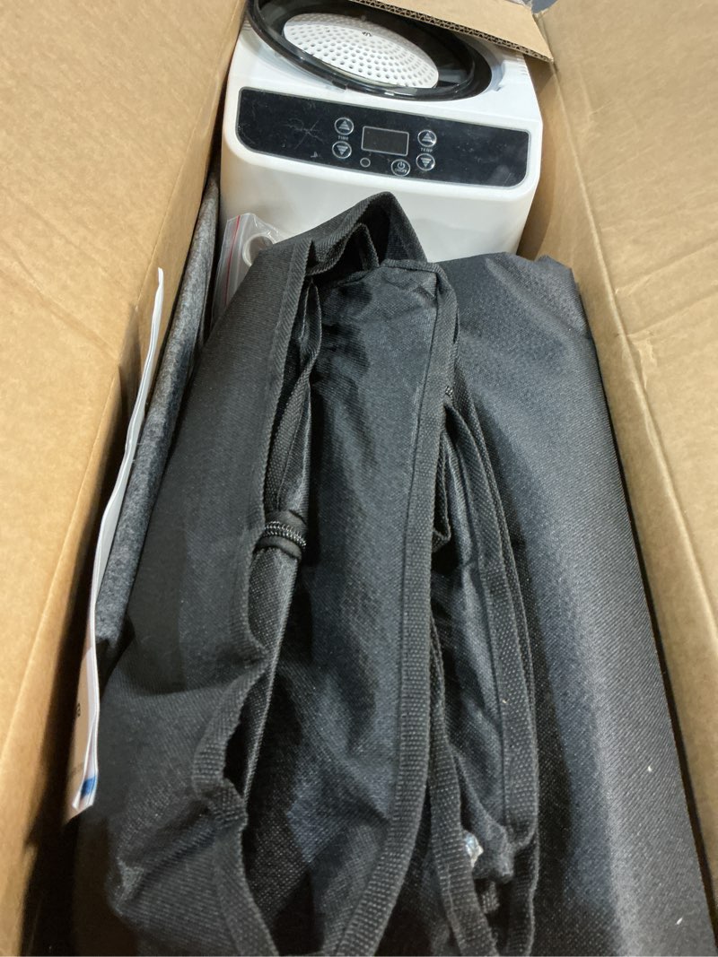 Condition photo showing Good Condition for upgraded portable sauna, steam sauna for home with steamer, remote control, folding chair, 9 levels, 2.6’ x 2.6’ x 5.9’