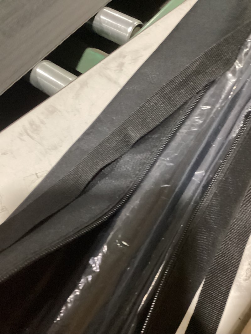 Condition photo showing Good Condition for jearey 7.5ft patio umbrella market table umbrella with 6 sturdy ribs, push button tilt/crank outdoor umbrella for garden, deck, backyard,dark black 7.5ft dark black