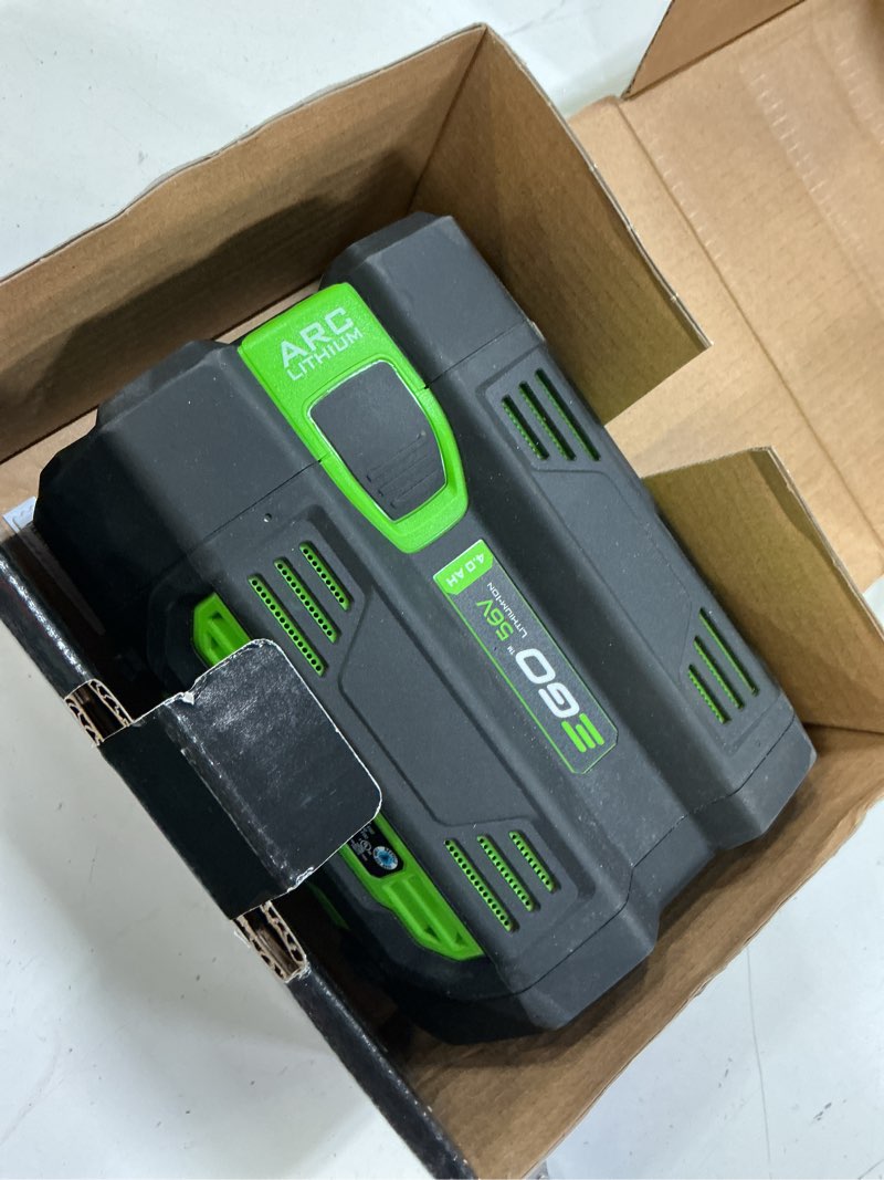 Condition photo showing As Is for ego 56v power+ ba2800t 5 ah lithium-ion battery 1 pc