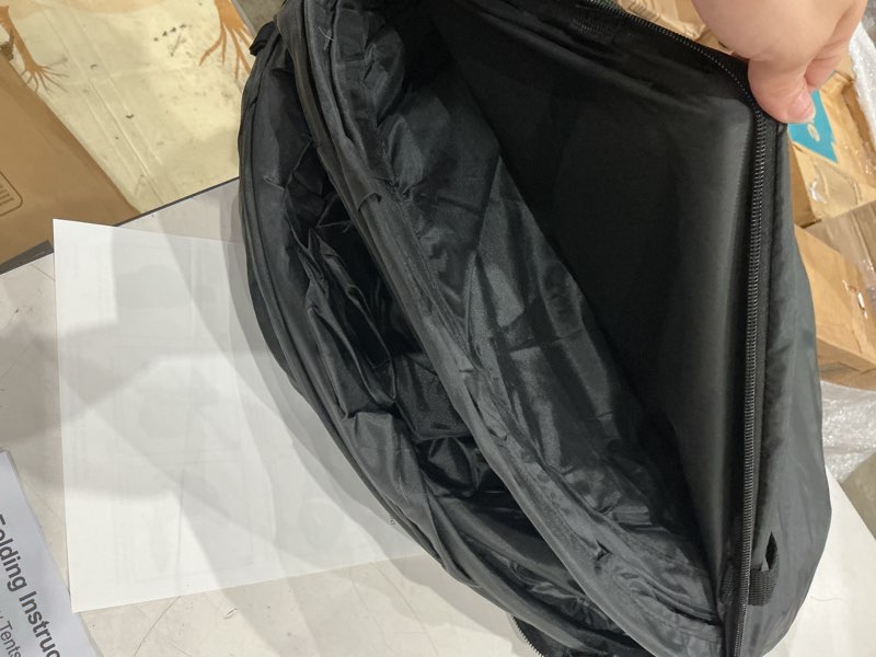 Condition photo showing Good Condition for wolfwise pop up changing tent for beach, camping portable shower tents, outdoor privacy bathroom, change dressing clothes tent pop up instant for camp, toilet, 6.2ft/6.6ft/6.9ft high spacious: 74.8 h, 47.2" w black