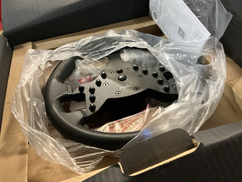 Condition photo showing Good Condition for pxn v99 3.2nm force feedback gaming steering wheel – 270-900 degree, 11.8-inch, hall 3-pedal, h shifter - sim racing wheel for pc, ps4, xbox one, xbox series x|s