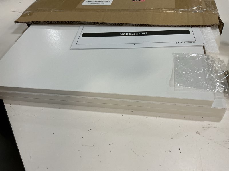 Condition photo showing Good Condition for furinno cubicle cube insert, h-shelf cube organizer, fits into furinno extra thick cubes, for organizers and storage, white (does not fit ikea kallax shelving) white h-shelf insert
