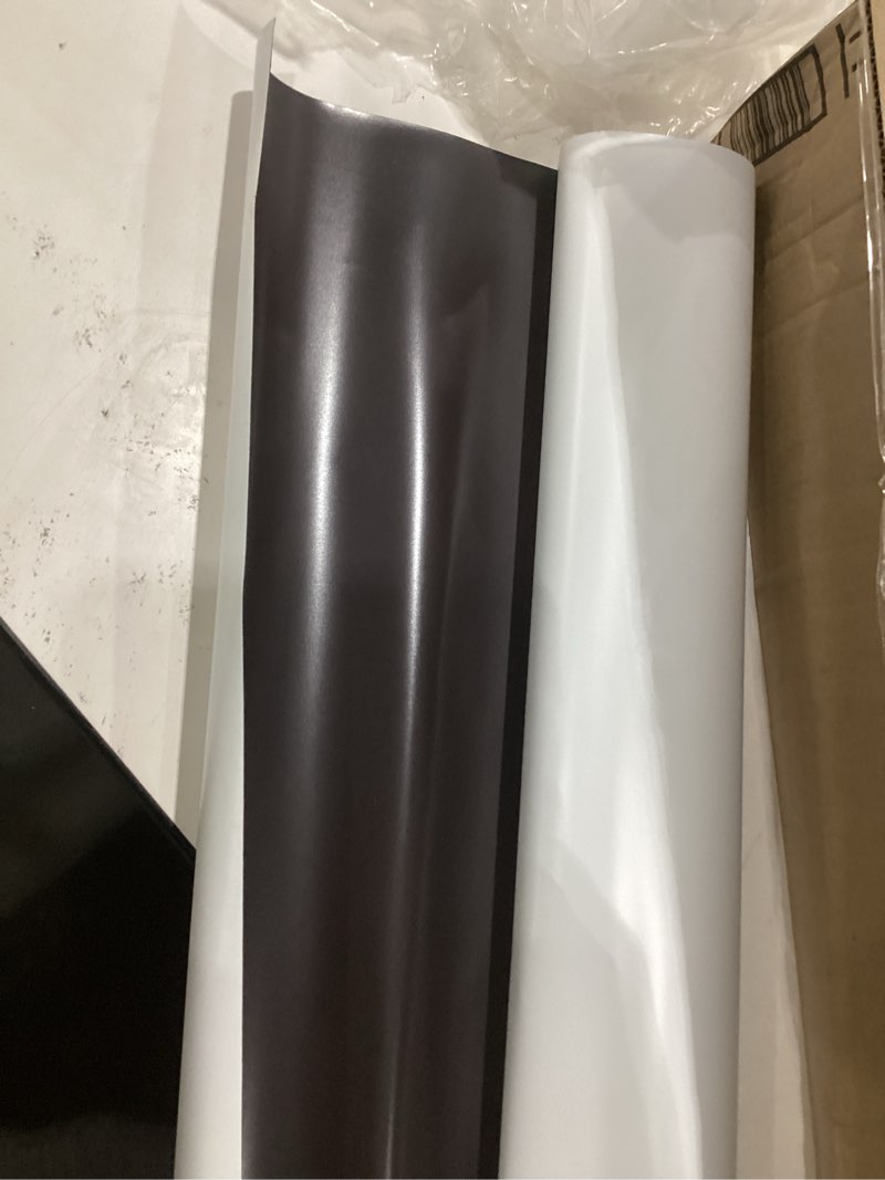 Condition photo showing As Is for decotalk dark brown contact paper - peel and stick wallpaper self adhesive contact paper for cabinets decorative 17.7"x120" solid brown wallpaper for bedroom walls removable matte vinyl wrap 17.7" x 120" dark brown