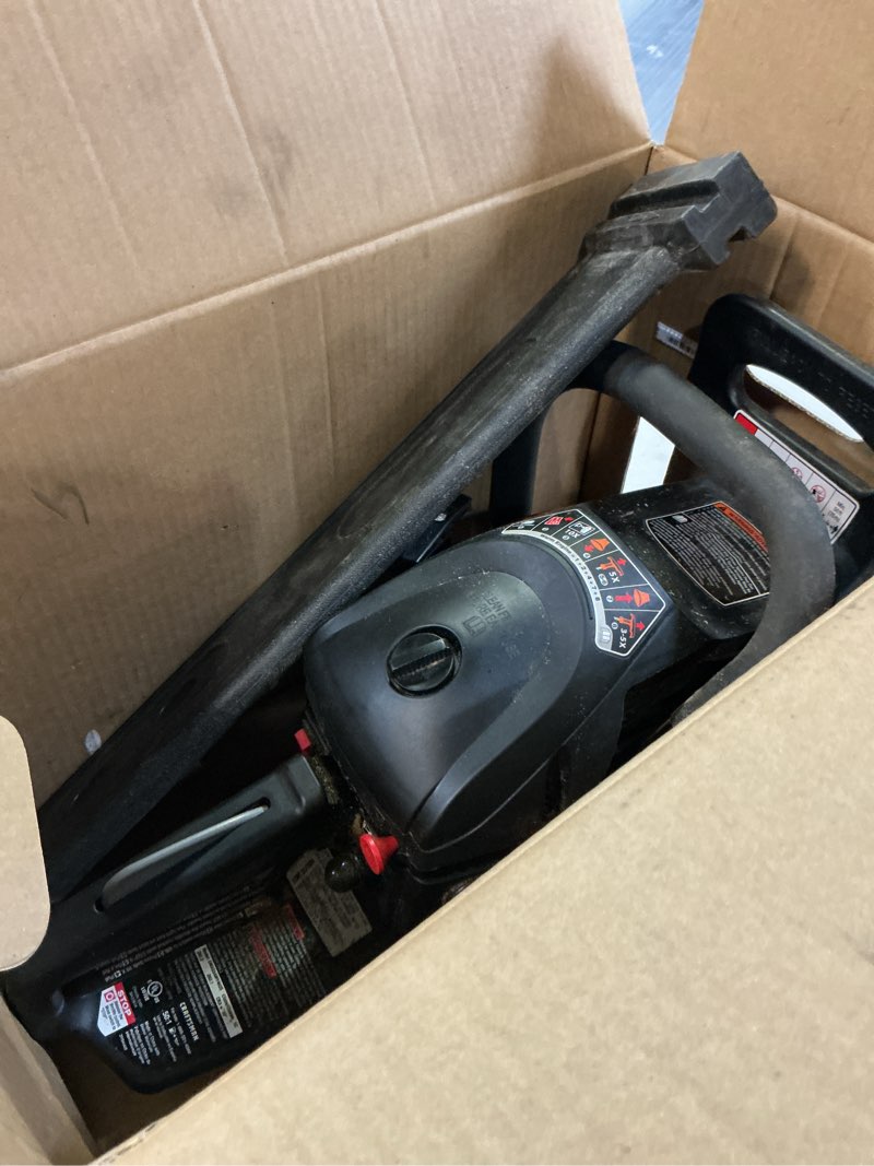 Condition photo showing As Is for Craftsman 20 in. Gas Powered Chainsaw