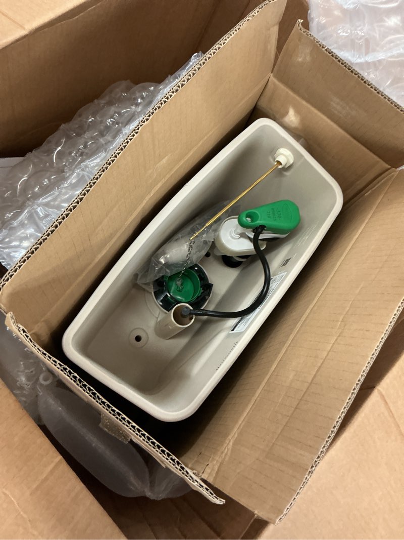 Condition photo showing Good Condition for (tank only)toto drake two-piece elongated 1.6 gpf tornado flush toilet with cefiontect and softclose seat, washlet+ ready, cotton white - ms776124csg#01 modern 1.6 gpf standard soft close seat