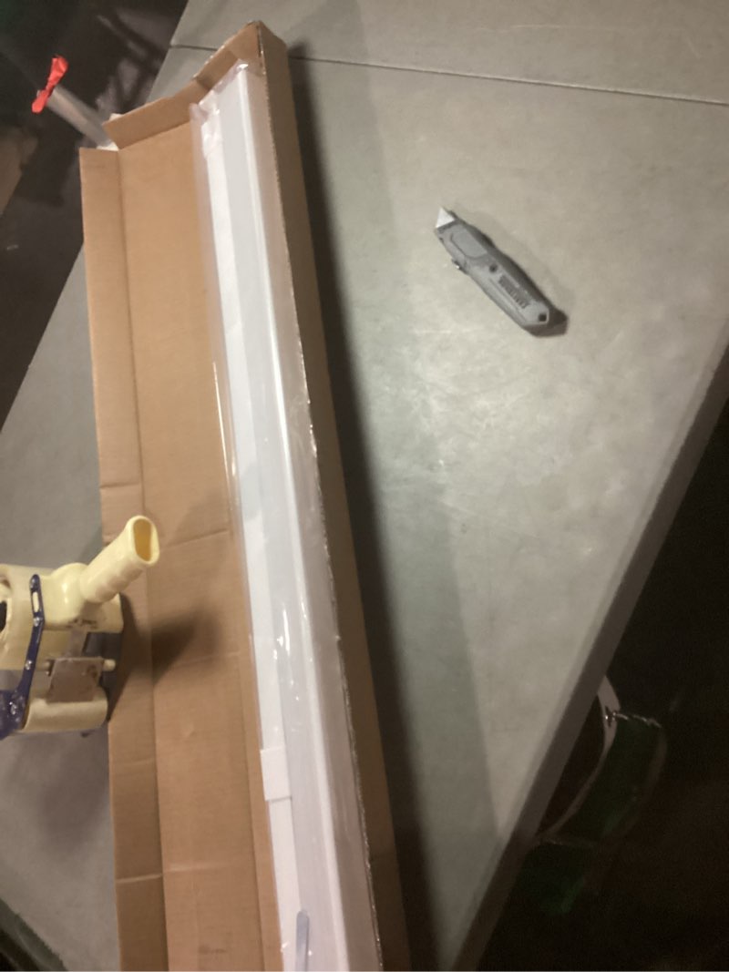 Condition photo showing Good Condition for persilux light filtering blinds for indoor windows roller shades cordless window blinds, striped jacquard fabric, uv protection thermal insulated window shades for home sliding door white 20"w x 72"h 20"w x 72"h white-light filtering