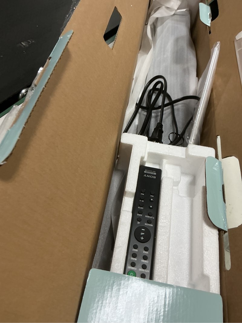 Condition photo showing Good Condition for sony s100f 2.0ch soundbar with bass reflex speaker, integrated tweeter and bluetooth, (hts100f), easy setup, compact, home office use with clear sound black