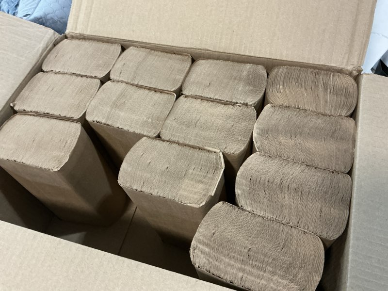 Condition photo showing As Is for ( incompletec)) tork multifold hand towel white h2, universal, 100% recycled fibers, 16 x 250 towels, mb540a 16 x 250 hand towels