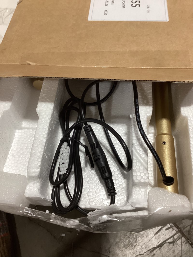 Condition photo showing New/Like New for DEWENWILS Floor Lamps for Living Room, Set of 2 LED Corner Light Works with Foot Switch, 1100 LM Dimmable Floor Lamp with 3000K Warm White, 57.5" Standing Lamp for Living Room, Bedroom, Office (Gold)