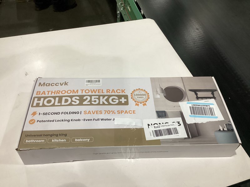 towel rack with towel bar holder suction cup foldable towel shelf no drill with 7 hooks rustproof towel storage wall mount for bathroom lavatory matte black 20 inch matte black 20inch-50cm