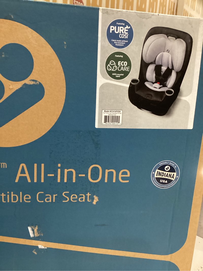 Condition photo showing New/Like New for Maxi-COSI Pria All-in-One Convertible Car Seat, Infant to Toddler Car Seat, Easy-Install Harness, Machine-Washable Cover, 5-100 lbs, Blackened Pearl Blackened Pearl 2 Original
