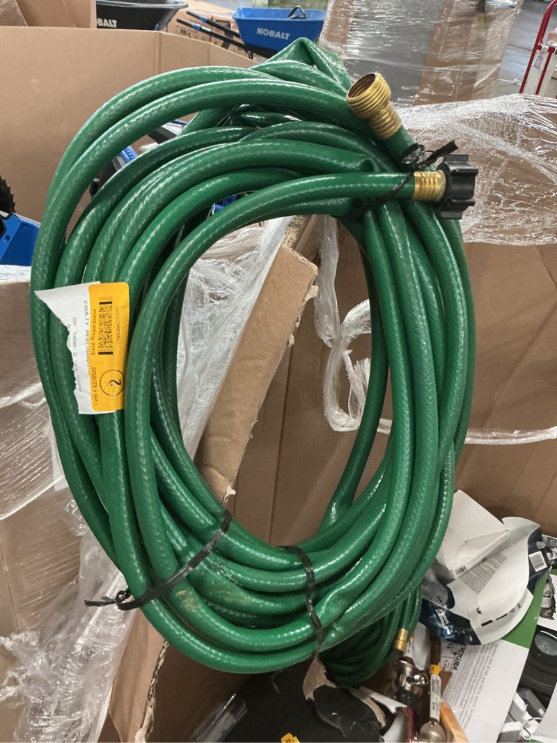 Condition photo showing As Is for project source 1/2-in x 50-ft light vinyl green hose
