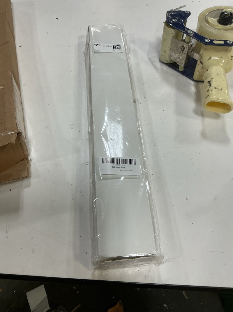 Condition photo showing Good Condition for clt 20'' folding shelf brackets max. load 550 lb, heavy duty stainless steel diy wall mounted shelf bracket space saving for table work bench, pack of 2 silver 20 inches