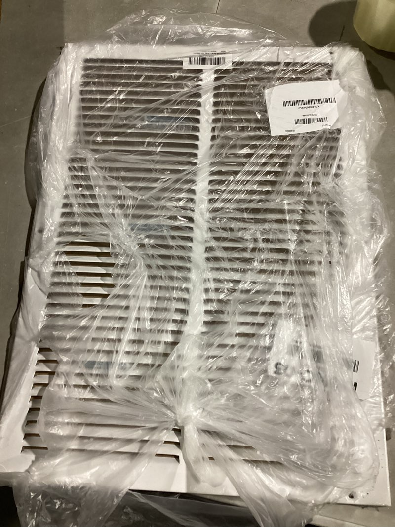 Condition photo showing Good Condition for 14"W x 20"H [Duct Opening Size] Steel Return Air Grille, Air Return Vent Cover for Ceiling and Sidewall - HVAC Air Vent Covers - [Outer Dimensions: 15.75"W x 21.75"H] 14"W x 20"H [Duct Opening]