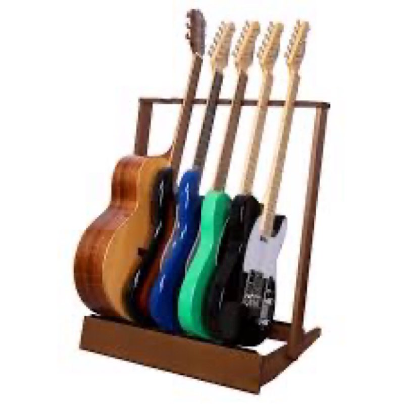 STRICH Guitar Case Rack, Hardwood Folding Multiple Guitar Case Stand for Efficient Space-Saving in H