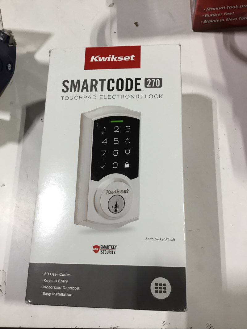 Condition photo showing Good Condition for 270 TRL 15 SMT RBP RCALFD Traditional Smartcode Touchpad Deadbolt - Satin Nickel