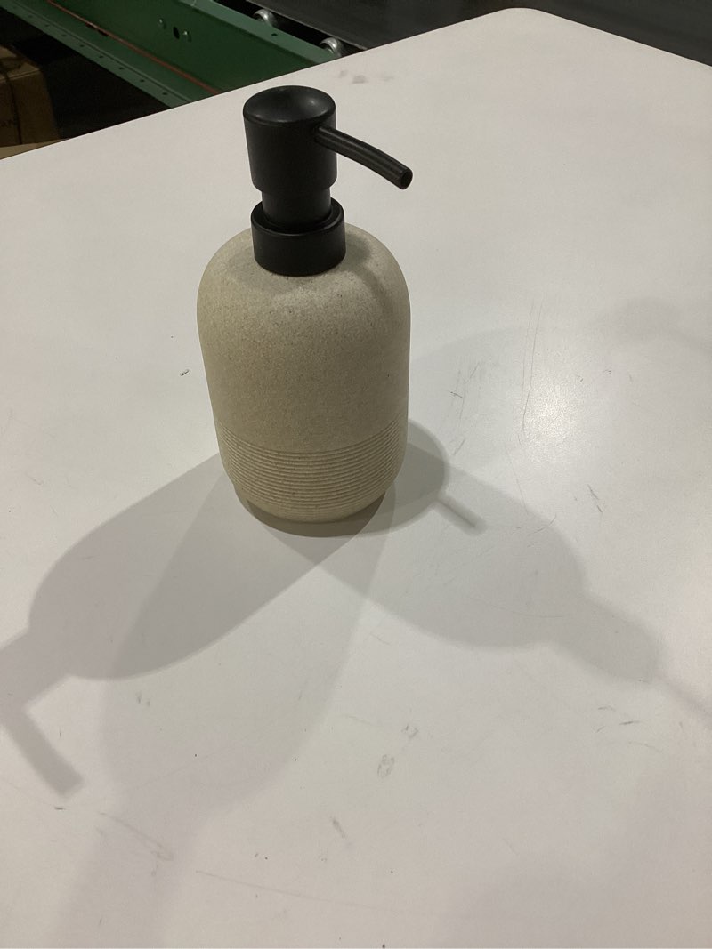 Condition photo showing New/Like New for Soap Dispenser Beige,Hand Soap Lotion Dispenser for Bathroom Countertop,Soap Dispenser for Kitchen. Beige_1pc