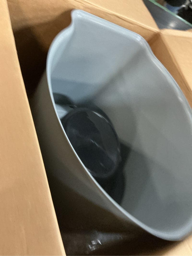 Condition photo showing Good Condition for playberg portable travel toilet with removable bucket and toilet paper holder, lightweight indoor & outdoor porta potty for camping, hiking, rv, boating and emergency use