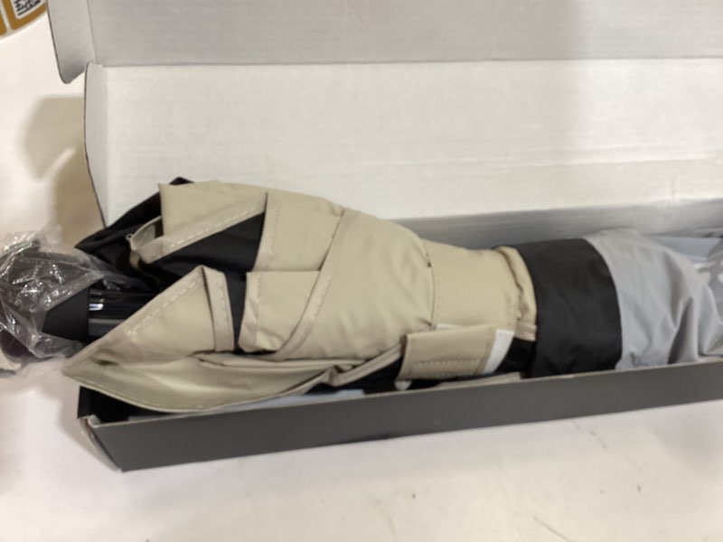 Condition photo showing Good Condition for [upgraded] nmoiss windshield sun shade umbrella - [vinyl coating heat shield] protect car from sun rays & heat damage keep cool and protect interior, spring structure edge medium 56" l x 31" w medium (56" l x 31" w)