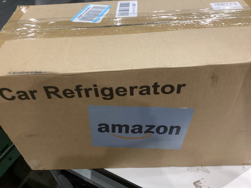 Condition photo showing New/Like New for 12V Car Refrigerator Cooler/Warmer 6 Quart (6L), 12 Volt DC &110V AC, Electric Car Fridge Portable Compact Camping Cooler Thermoelectric 12V Small Fridge for Car,RV,Camping (Grey) Grey PN06