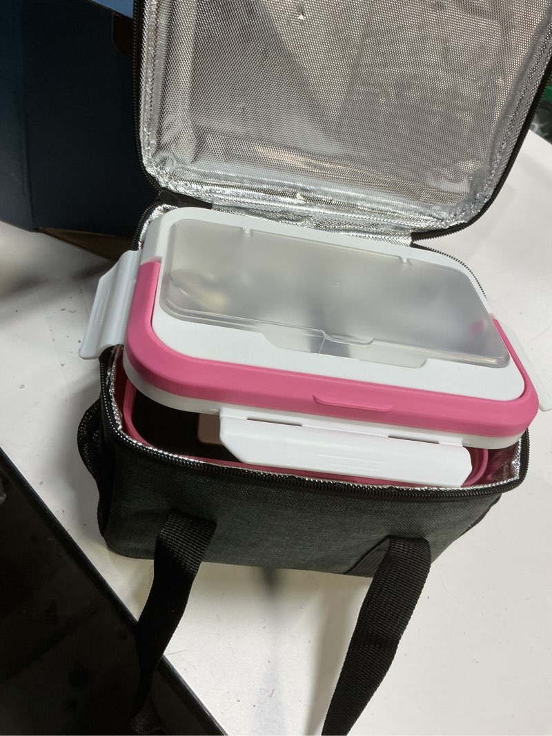 Condition photo showing Good Condition for EAST OAK Cordless Electric Lunch Box for Adults, Heated Lunch Box Battery Powered with Automatic Heating, 5.5 Cups Portable Food Warmer with Removable Tray Divider Pink