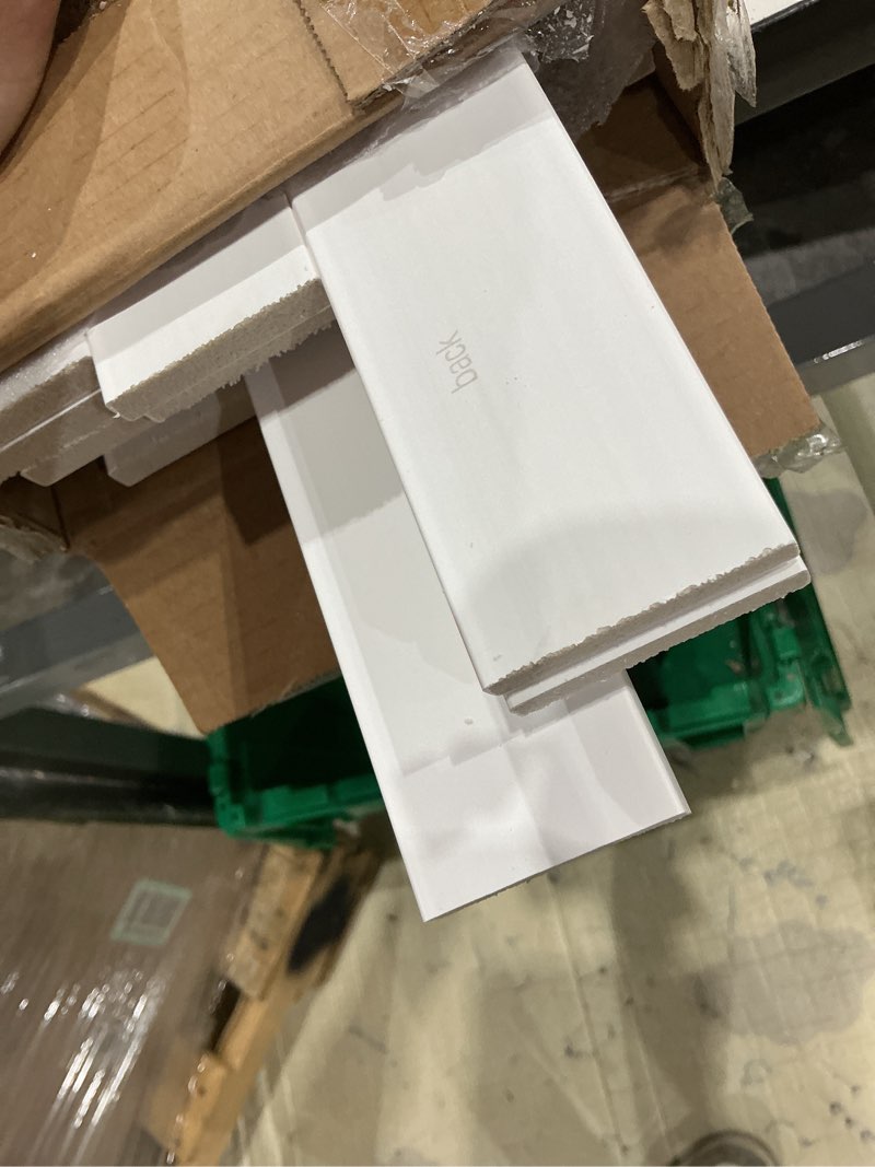 Condition photo showing Good Condition for art3d precut board and batten wainscoting panel kit covers 10ft. - paintable molding trim slat with edge strip, ready to assemble accent wall decor for living room dining room hallway, white white - style 3