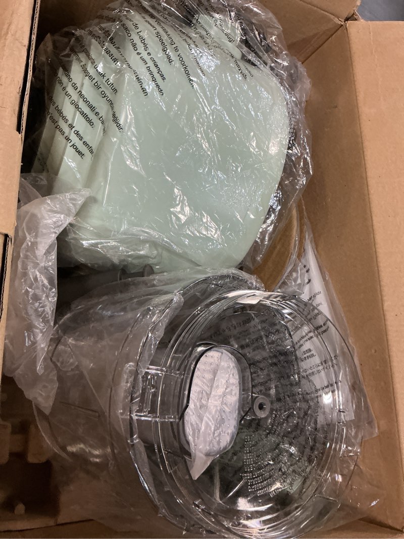 Condition photo showing Good Condition for martha stewart 10 cup food processor & electric chopper, one touch pulse | bpa-free bowl, 3 multipurpose blades, easy food prep, chop, slice, shred, puree, emulsify, speed dial, wide feed chute, sage 10 cup food processor honeydew green