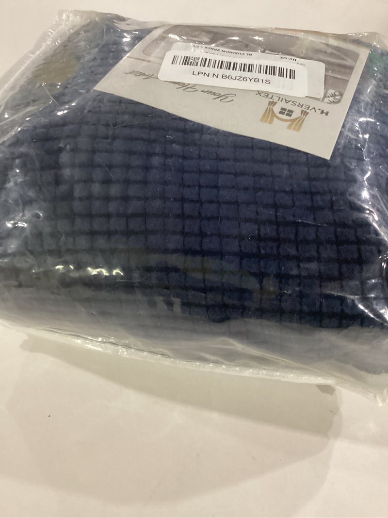 Condition photo showing Good Condition for h.versailtex super stretch individual seat cushion covers - 2 piece large sofa cushion covers, navy, thick jacquard textured twill fabric sets navy 2 cushion sofa