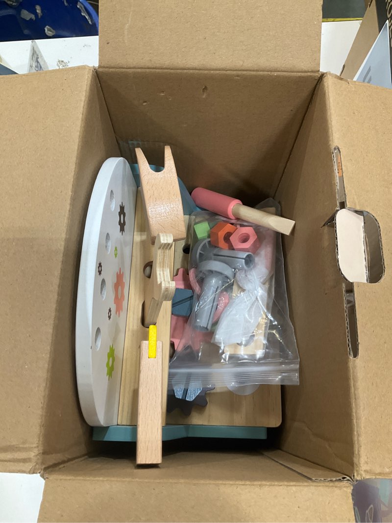 Condition photo showing Good Condition for robud mini wooden play tool workbench set for kids toddlers - montessori toys for 3 4 5 years old boys girls